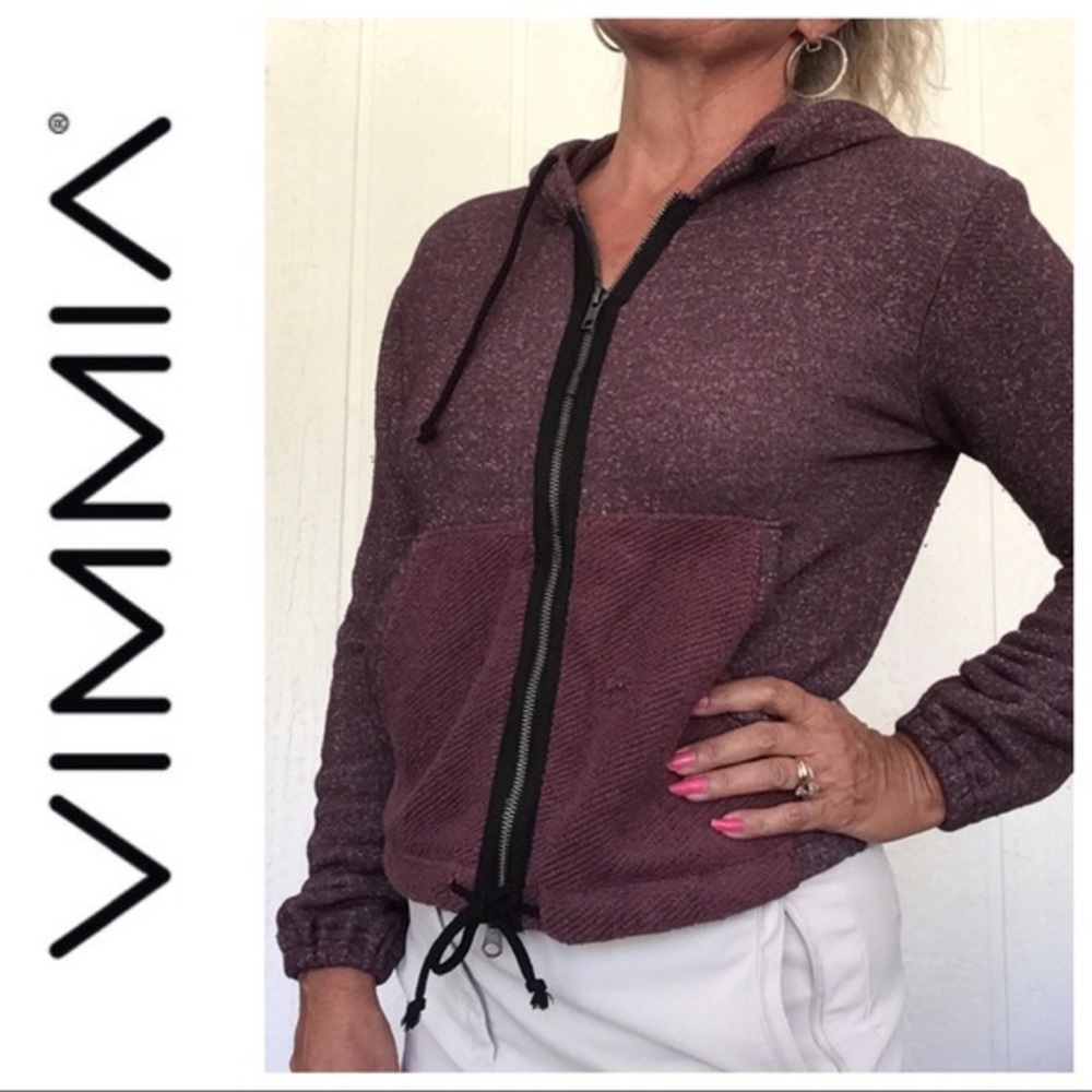 NWT Vimmia adjustable zip hoodie verge cinch
